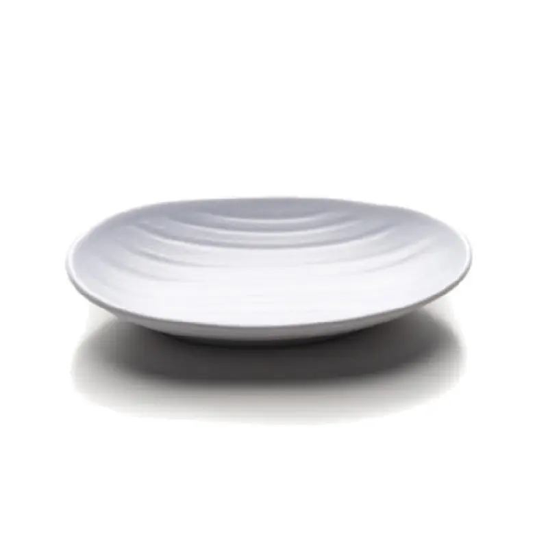 GET Enterprises JW7309-W 9 Inch Oval Coupe Plate with Deep Break Resistant Melamine