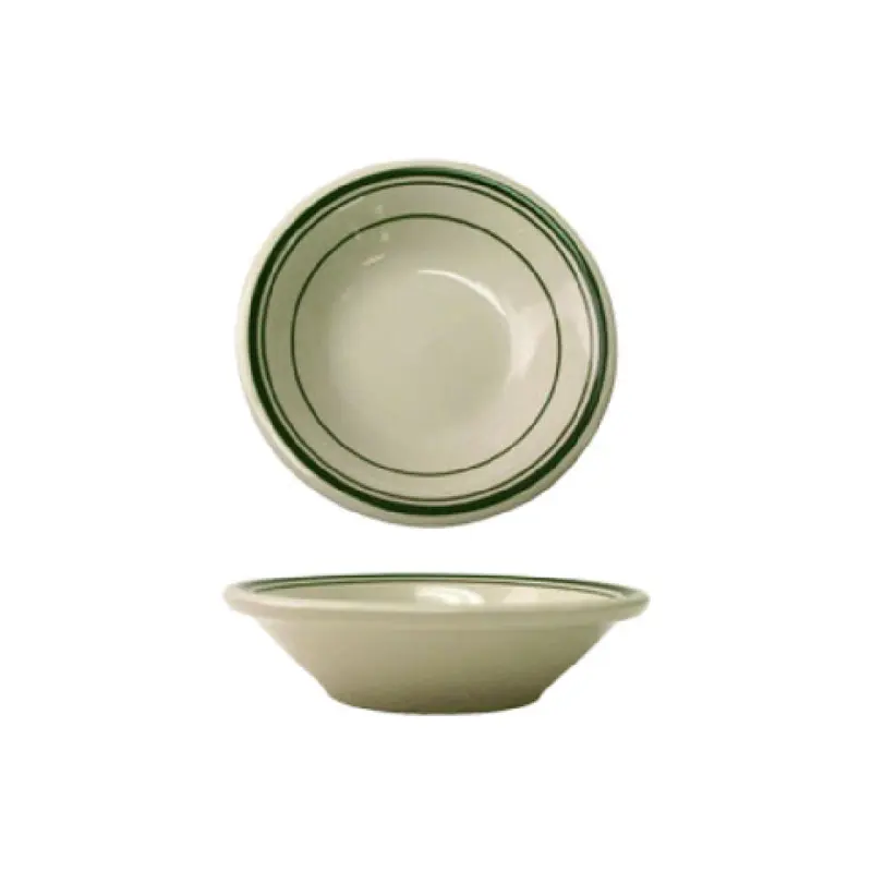 International Tableware VE-32 3-1/2 Oz Round Fruit Dish Ceramic Lead Free American White