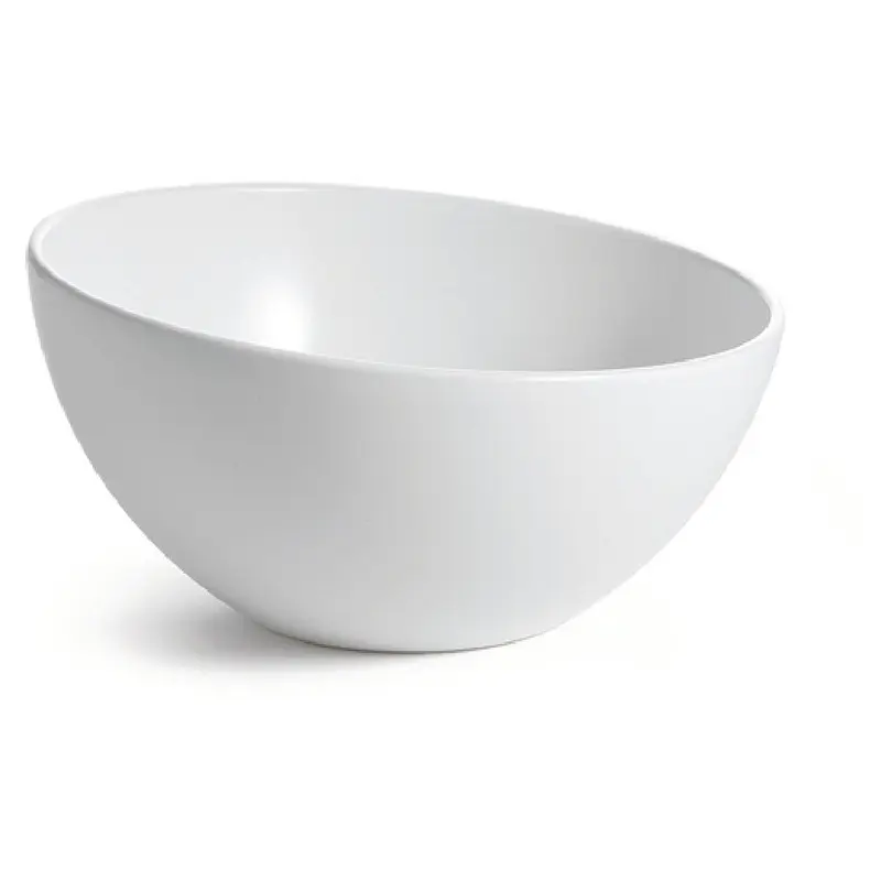 Tablecraft M4090WH 9-5/8 Inch Round Bowl with Dishwasher Safe Melamine White