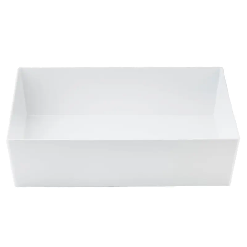 Tablecraft 12111 18.25 Quarts Bowl Straight-Sided White Melamine