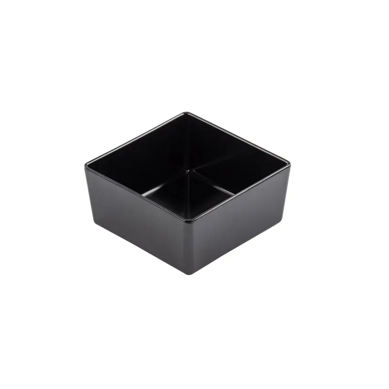 Tablecraft 12548 1.5 Quart Black Bowl Melamine Straight-Sided