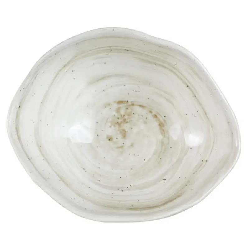 GET Enterprises D863OV-TD 28 Oz Melamine Bowl Oval Beige - Break and Chip Resistant