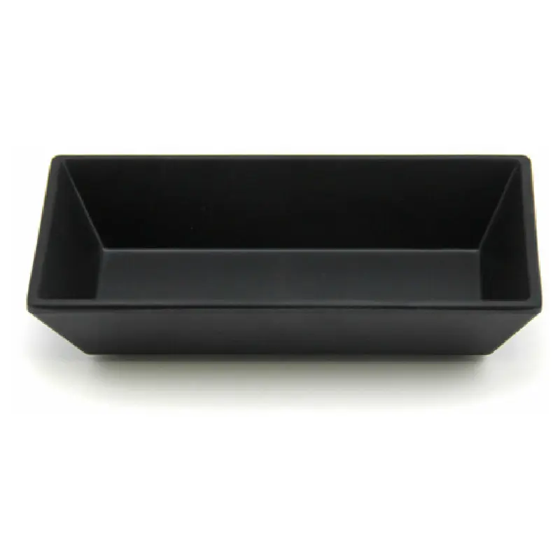 GET Enterprises JW36-B 8 Oz Rectangular Ramekin Melamine Black 6-1/4 Inch