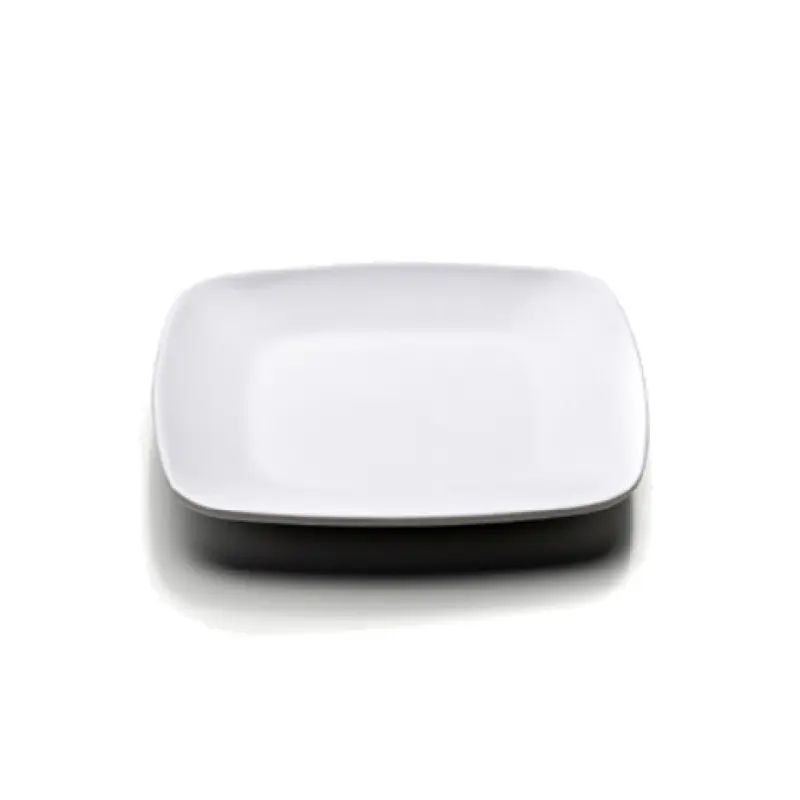 GET Enterprises JW5006-W 5-5/8 Inch Square Coupe Plate BPA Free Melamine with Break and Chip Resistance