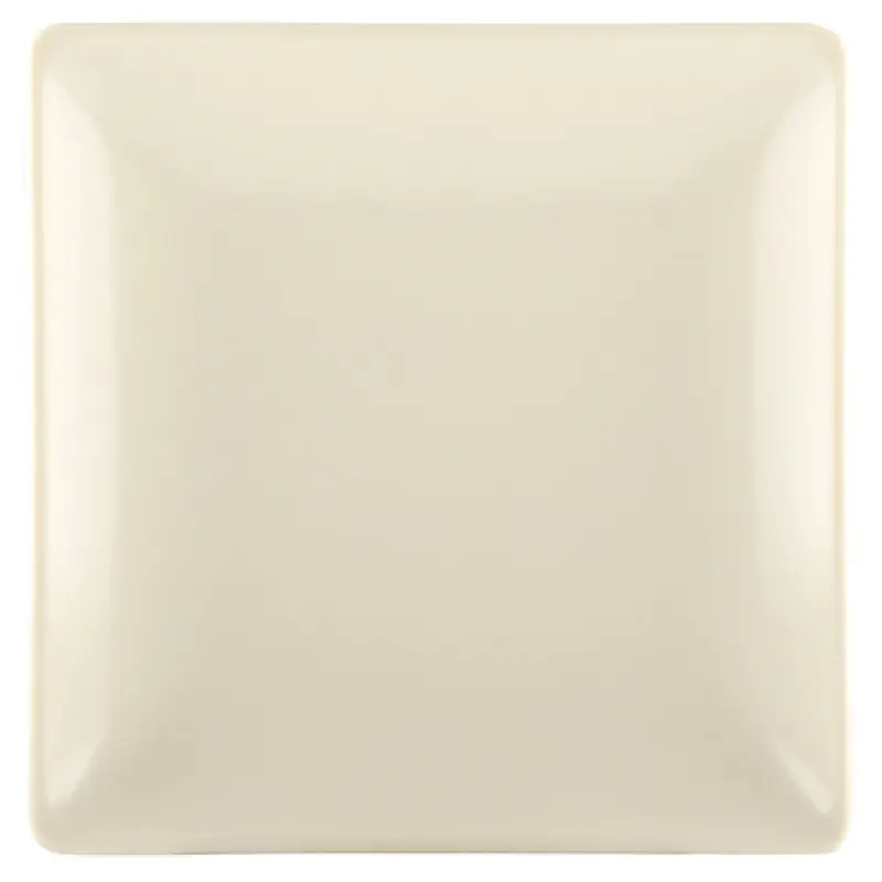 GET Enterprises JW552T-ES 5 Inch Square Dinner Plate Two-tone Sand and Ebony