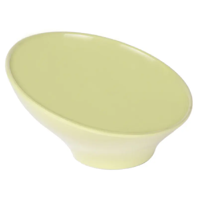 GET Enterprises M9-WWG 28 Oz Melamine Bowl Round Green with Angled Design