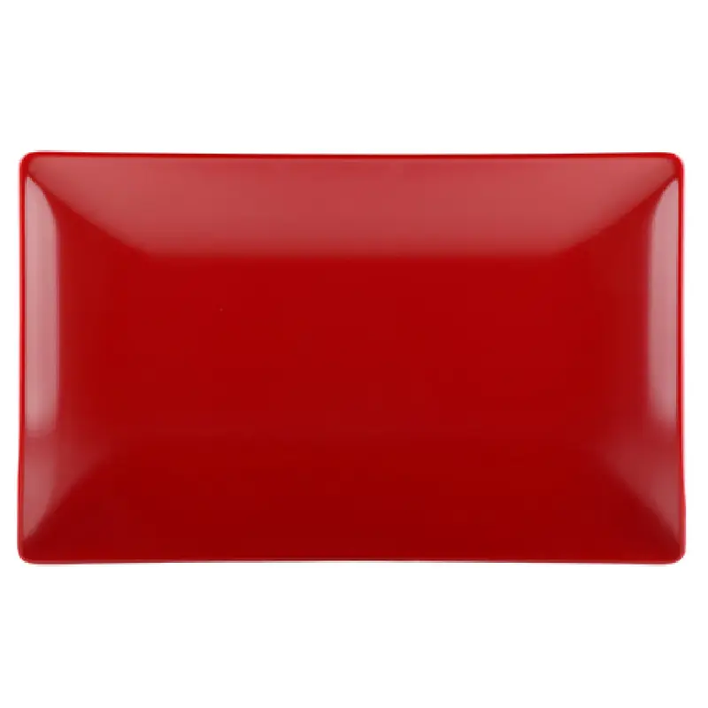 GET Enterprises JW1382T-BR 13 Inch Rectangular Plate Two-tone Melamine