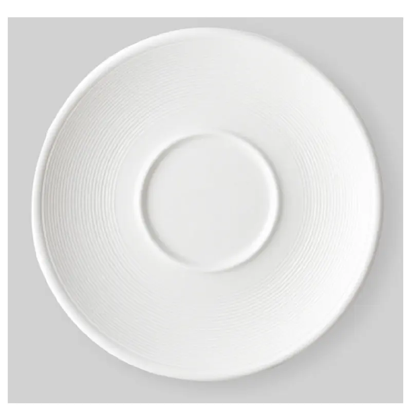 Bon Chef 7100053P 6 Inch Diameter Voyage Saucer White Alumina Porcelain