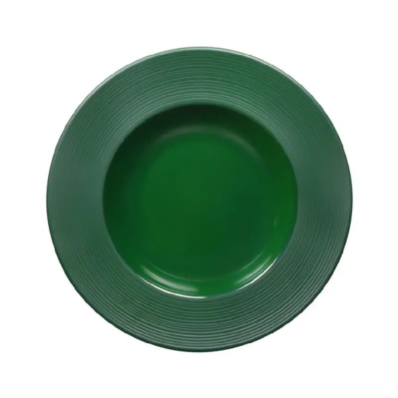 GET Enterprises DGB1015R-GRG 10 Inch 15 Oz Round Bowl Melamine Green Glaze