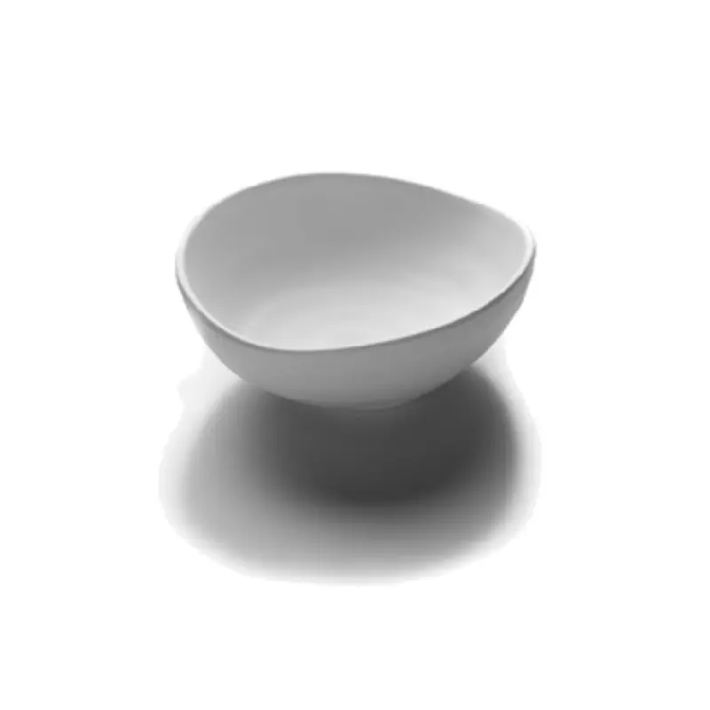 GET Enterprises JW1407-W 14 Oz Oval Bowl Break Chip Stain Scratch Resistant Melamine White