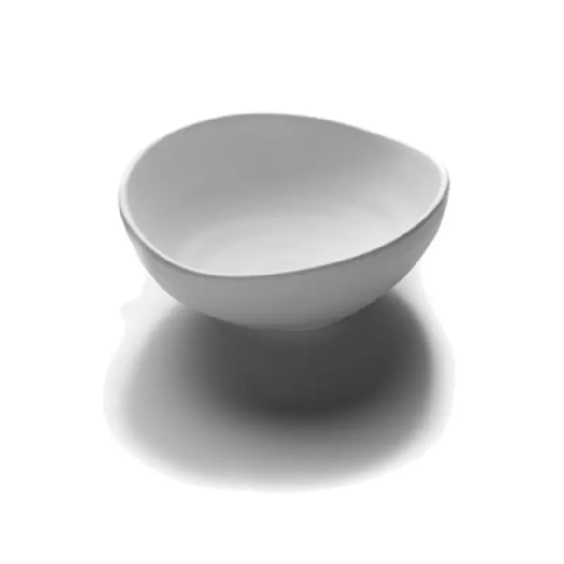 GET Enterprises JW1409-W 40 Oz Oval Bowl Melamine Chip Break Stain Resistant