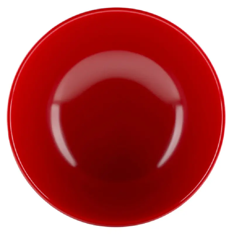 GET Enterprises JW642T-BR 64 Oz Bowl Round Two-tone Melamine Red Black Finish