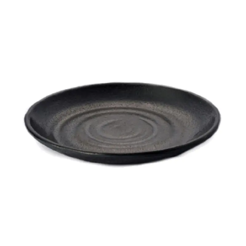 GET Enterprises JW7010-B 10 Inch Plate Coupe Break Chip Melamine Black
