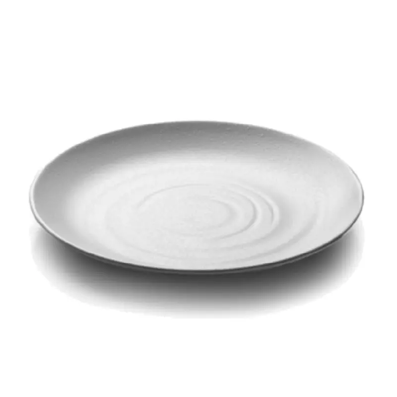 GET Enterprises JW7011-W 11 Inch Diameter Round Coupe Plate Melamine White