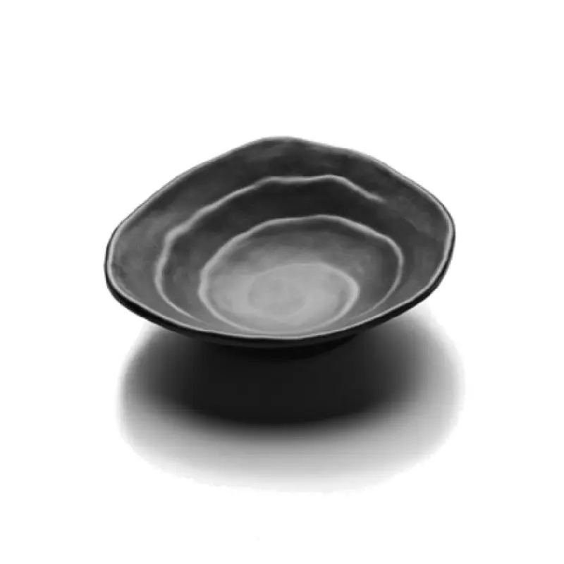 GET Enterprises JWT64-B 5-1/8 Inch Triangular Plate Coupe Irregular Edge Melamine