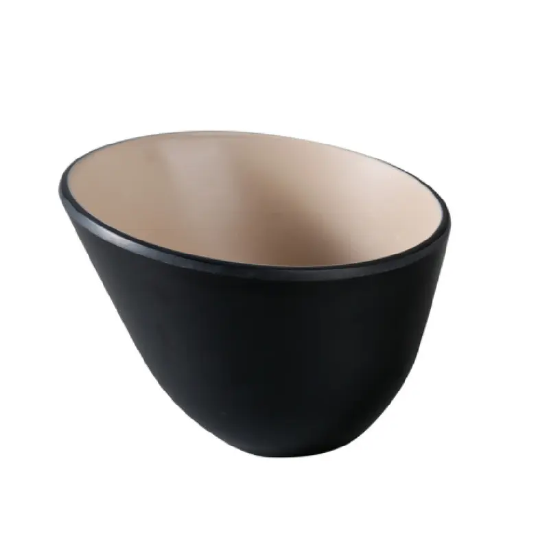 Yanco BM-705CL 35 oz Melamine Serving Bowl 7 Inch Two Tone with Break Resistant