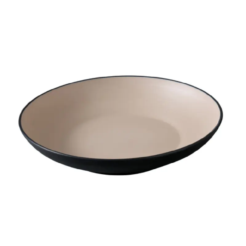 Yanco BM-709CL 30 Oz Salad/Pasta Bowl Two Tone Melamine 9 Inch Diameter
