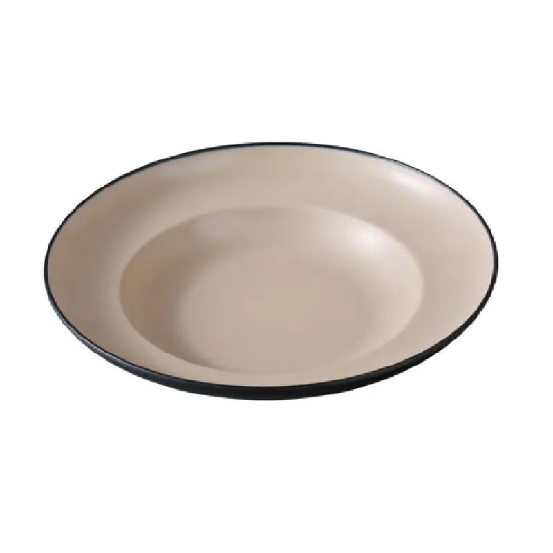 Yanco BM-810CL 12 Oz Two Tone Birmingham Pasta Bowl Melamine 10 3/4 Inch