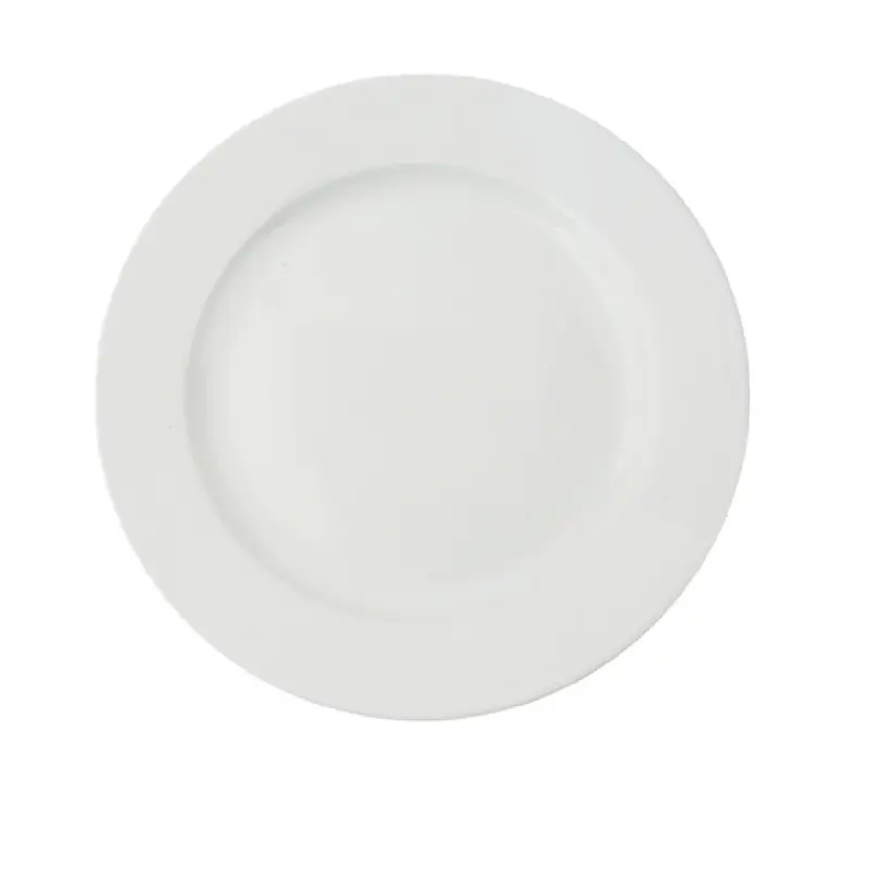 Yanco CA-106 6 1/2 Inch Diameter Round Plate China Dishwasher and Microwave Safe