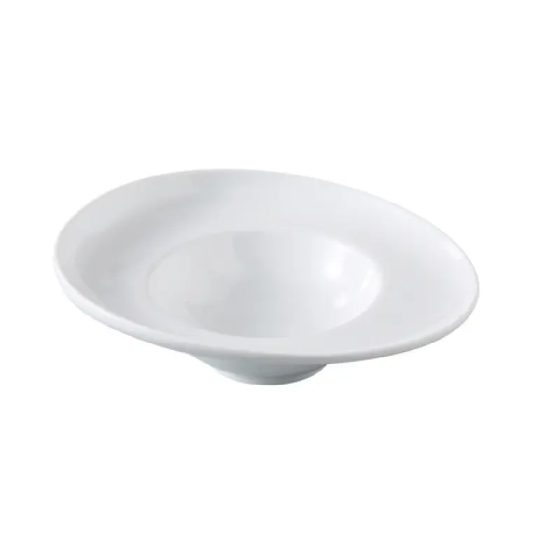 Yanco CA-709 9 1/2 Inch China Dessert Plate with Alumina Body - Pack of 12