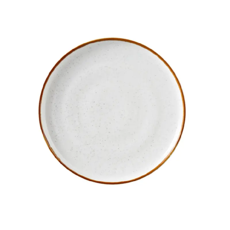 Yanco GL-110 10 Inch Round Glory Plate Dishwasher Safe White Ceramic 24 Packs