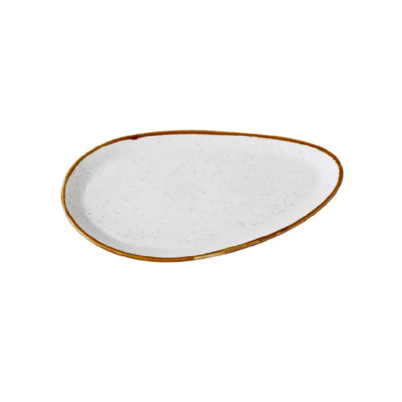 Yanco GL-212 11 7/8 Inch Oval Plate Dish Dishwasher Safe White China