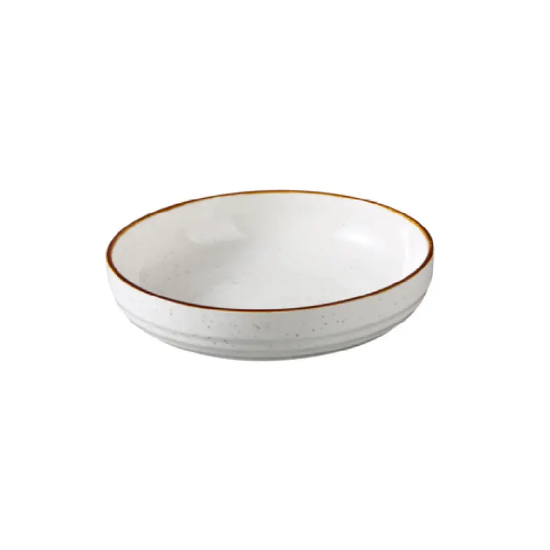 Yanco GL-507 20 Oz Round Shallow Bowl White China Dishwasher Safe 2 Dozen Packs