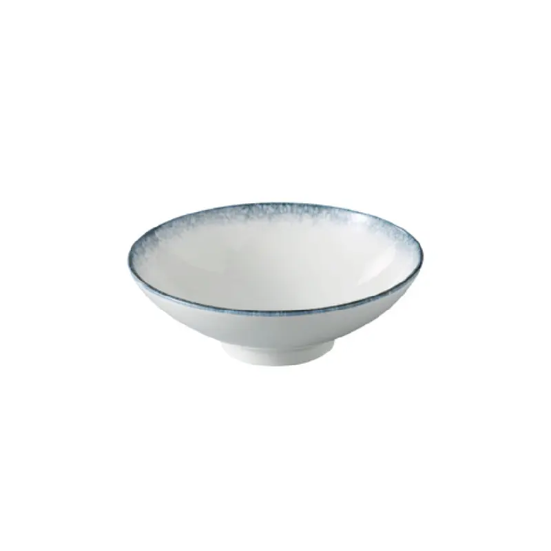 Yanco MR-507 23.5 Oz Bowl White and Blue China - 7 5/8 Inch Diameter
