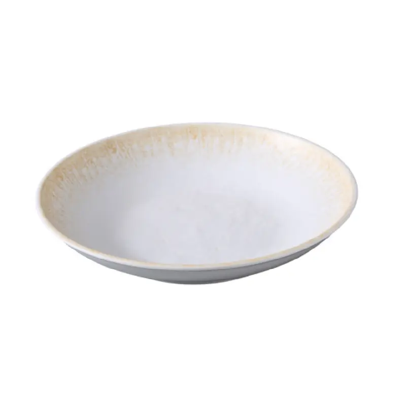 Yanco OP-310 42 Oz Melamine Round Salad Bowl with Matte Finish Two Tone Color
