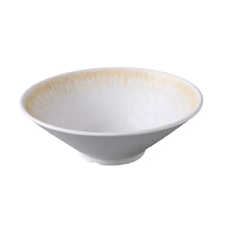 Yanco OP-408 35 Oz Break-Resistant Matte Bowl Melamine Two Tone 8 3/4 Inch