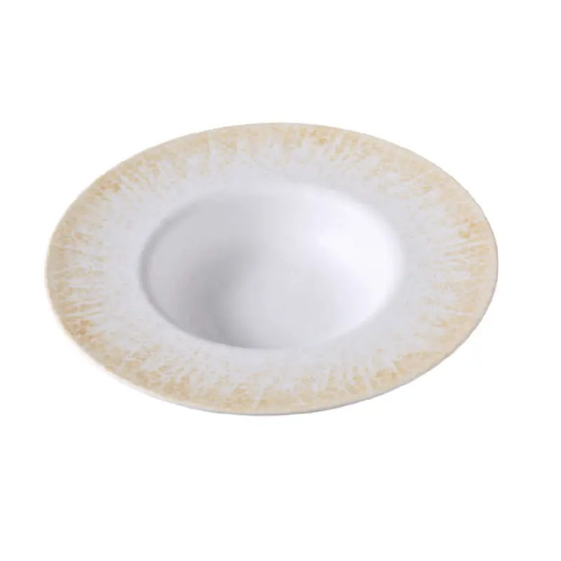 Yanco OP-511 20 Oz. Round Bowl Two Tone Melamine Dishwasher Safe 12 Packs