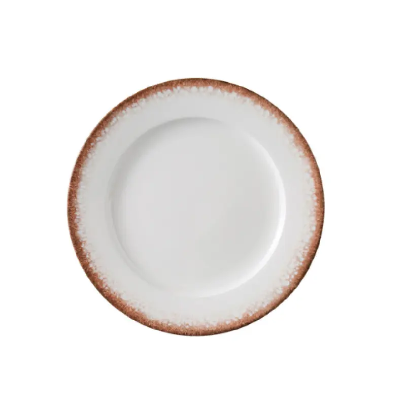 Yanco PR-110 10 1/4 Inch Round Plate China Dishwasher and Microwave Safe Pack of 12