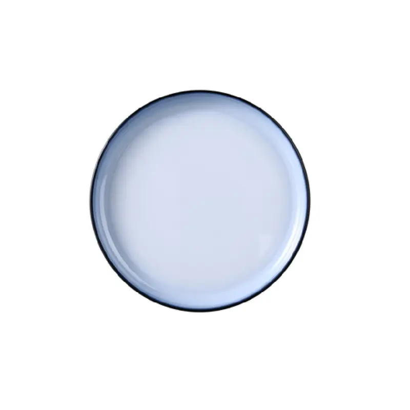 Yanco SN-109 8 7/8 Inch Round Deep Plate Dishwasher Safe Melamine Two Tone