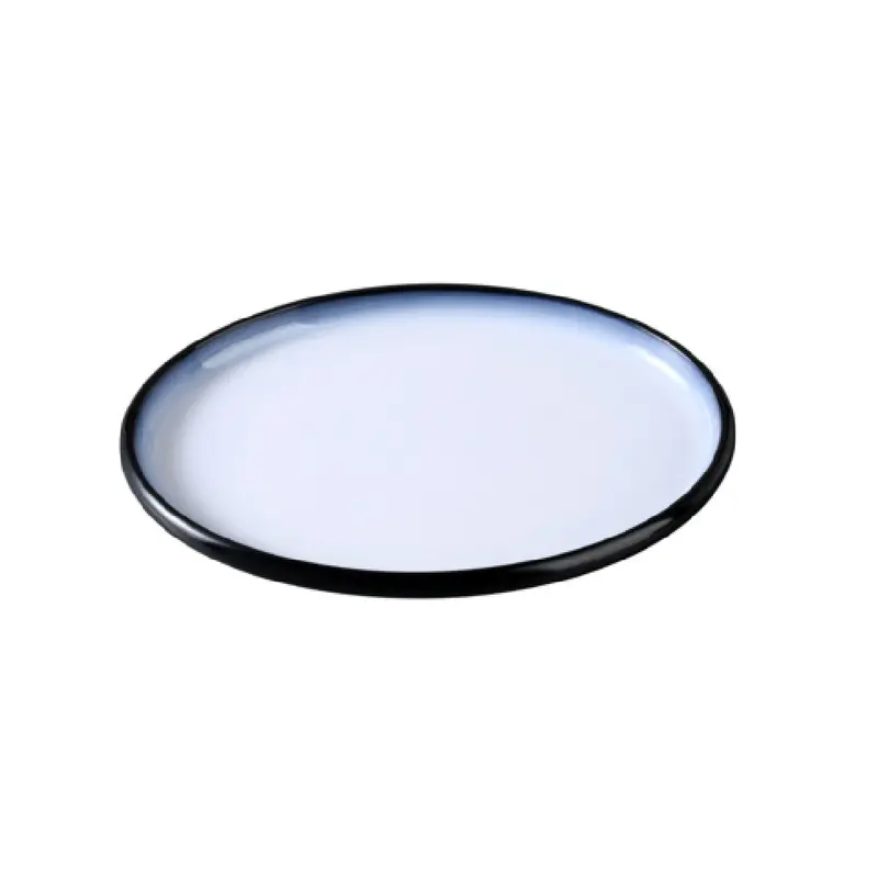 Yanco SN-212 12 Inch Oval Plate Two Tone Break Resistant Melamine Pack of 12