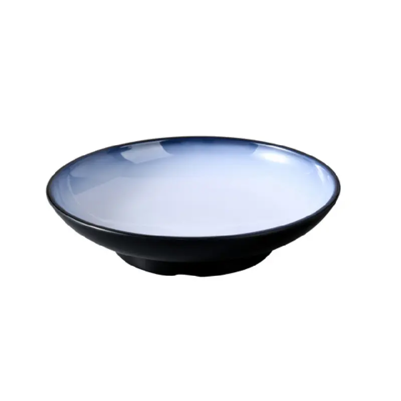 Yanco SN-310 35 Oz Two Tone Round Bowl Melamine 9 7/8 Inch - 12 Packs