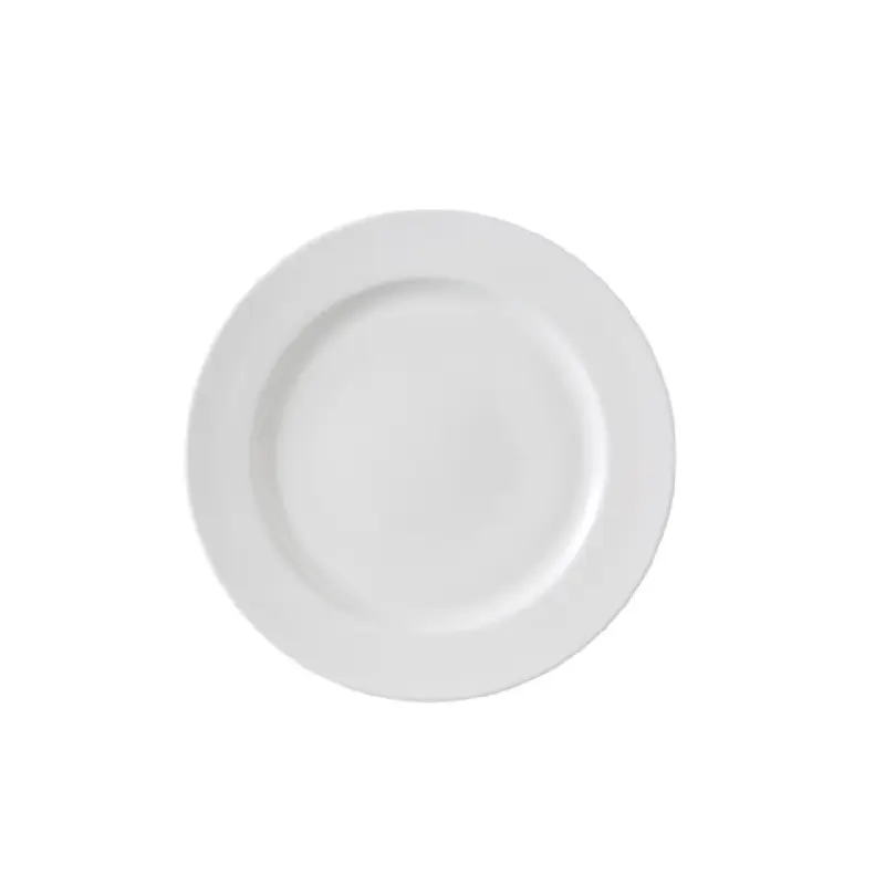 Yanco VS-107 7 1/2 Inch Round Plate Dishwasher Safe Magnesia Body White