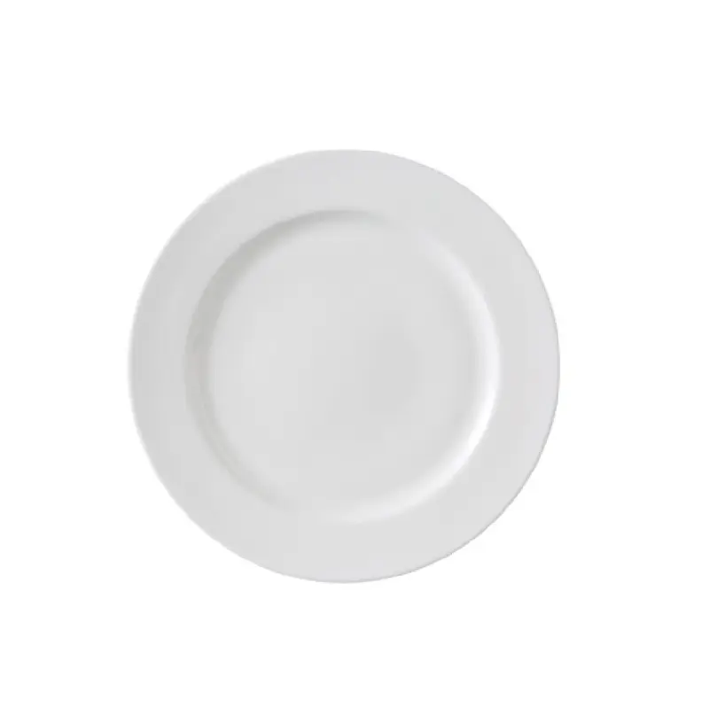 Yanco VS-109 9 Inch Diameter Versailles Plate Round White China