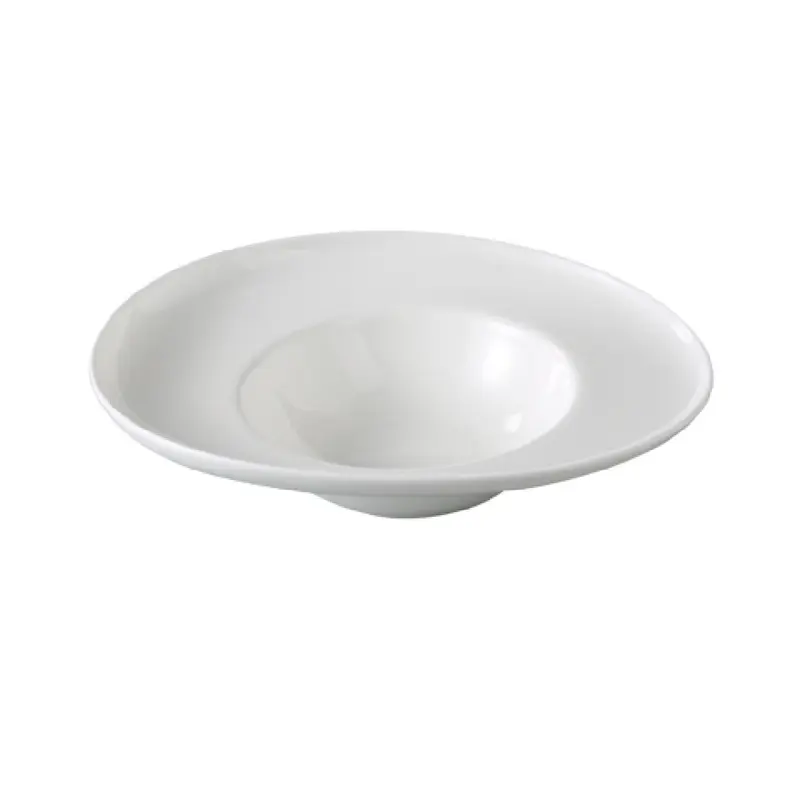 Yanco VS-609 10 Oz White Round Plate with Fully Glazed Durable Magnesia Body