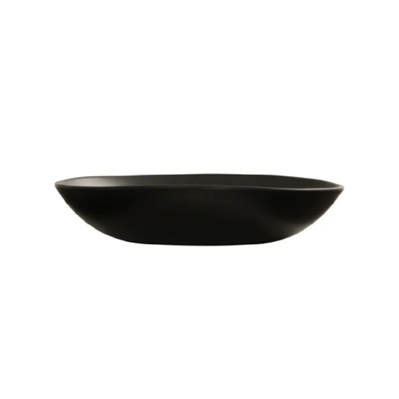 Cal-Mil 24402-14-13 14 Inch Diameter Round Bowl with Dishwasher Safe Black Melamine