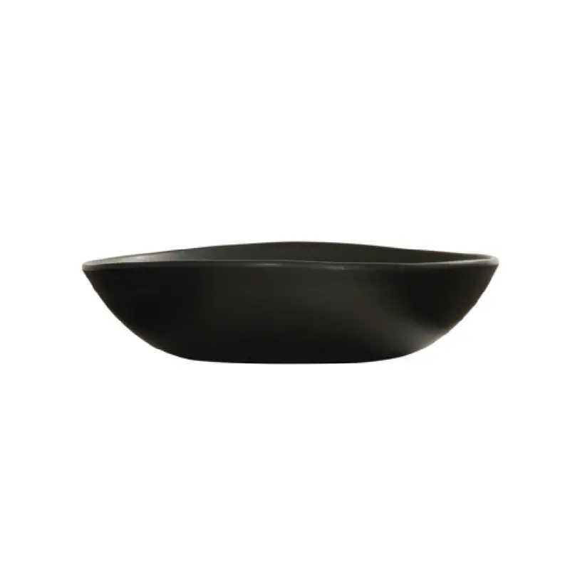 Cal-Mil 24402-30-13 30 Oz Black Bali Pasta Bowl Melamine Round