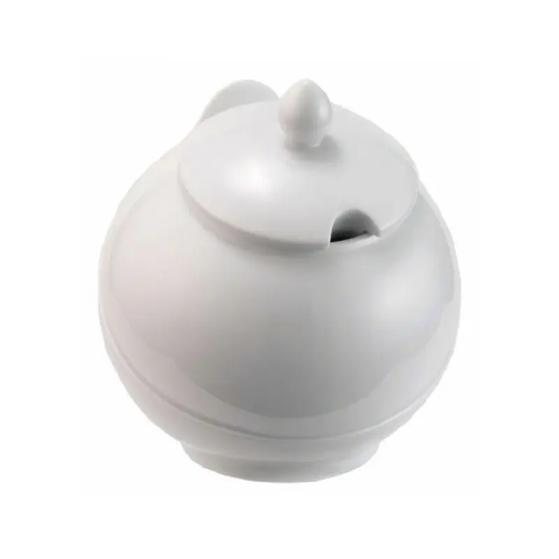 GET Enterprises 2932350 3.5 Liter China Bowl with Lid Holder White