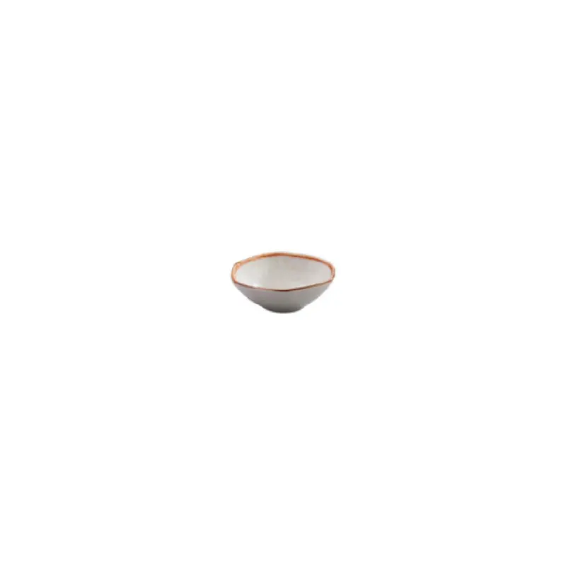 GET Enterprises PA1605897212 1.4 Oz Mini Bowl Irregular Porcelain Beige