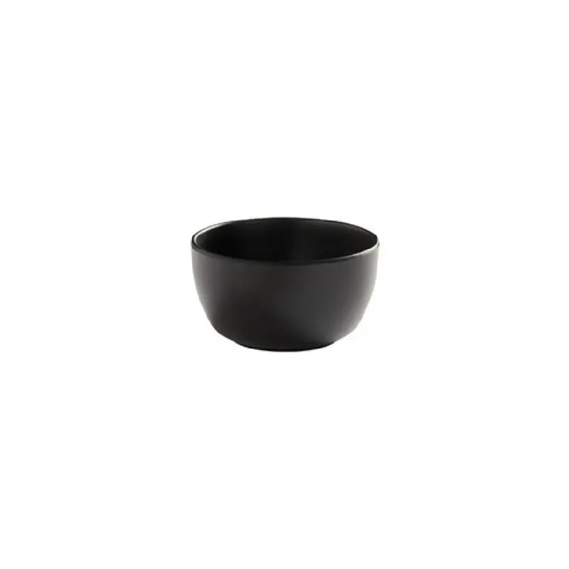 American Metalcraft AB10BK 10 oz Black Round Melamine Bowl with Ani Collection