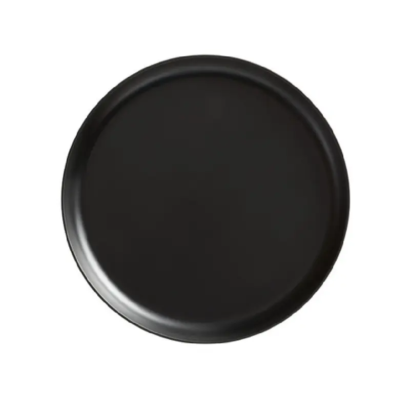 American Metalcraft ARP9BK 8-7/8 Inch Round Coupe Plate Black Melamine