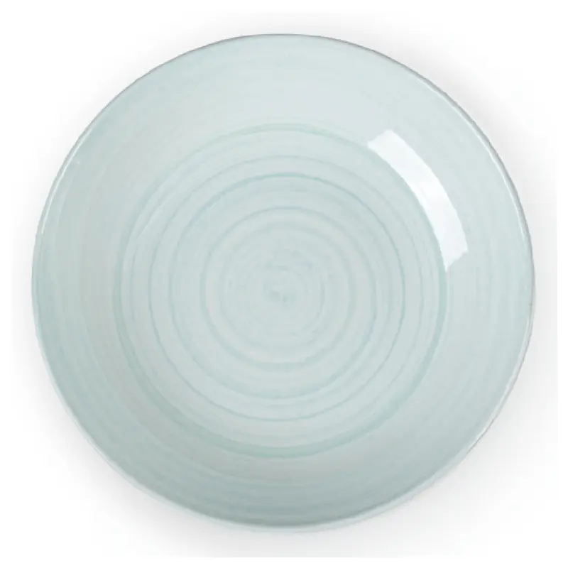 Bon Chef 54108-BL 27 Oz Blue Brushstrokes Coupe Bowl Melamine Round