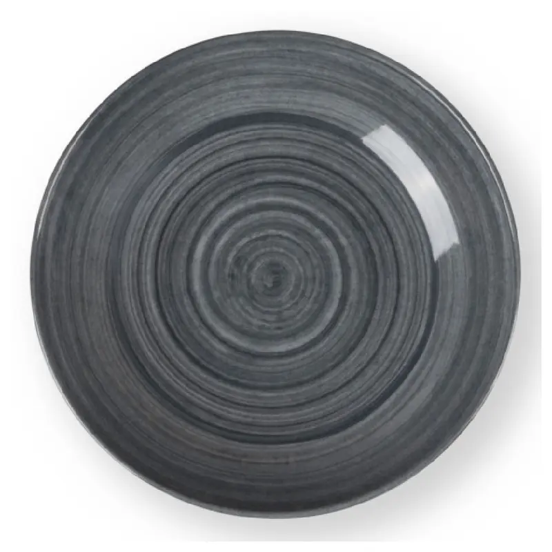 Bon Chef 54108-GR 27 Oz Gray Melamine Brushstrokes Coupe Bowl