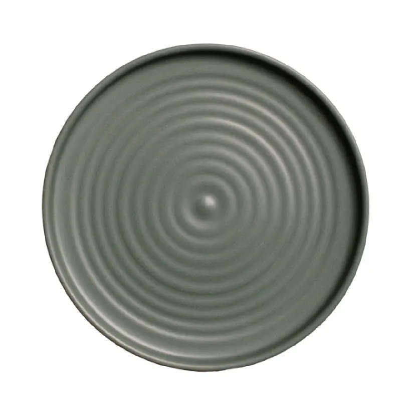 Vertex China E-D6-G 6-1/4 Inch Round Plate Stacking Misty Green Glaze