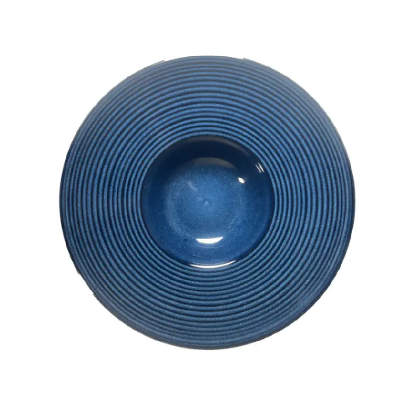 Vertex China ES-G23-B 11-7/8 Inch Gourmet Bowl Oceanic Blue Porcelain