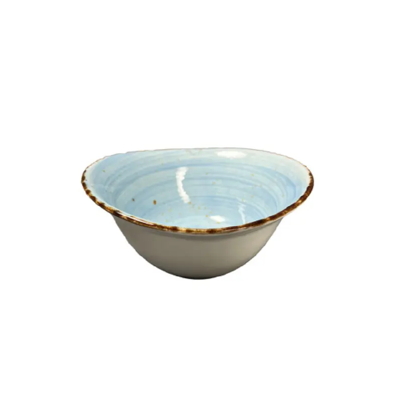 Vertex China LTS-B60 6-1/4 Inch Flare Bowl Hand Painted Terra Jade