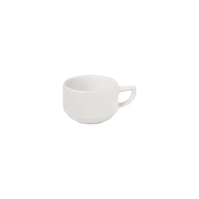 Vertex China OP-35 3 Oz Cup with Handle Bright White Polished Foot